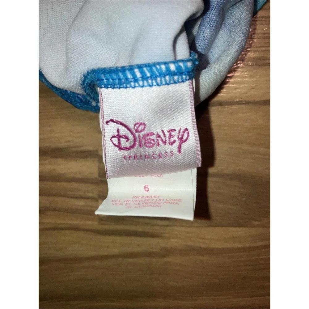Disney Little Mermaid Swimsuit Girls Size‎ 6 Ariel 2007 Y2K Bathing Suit